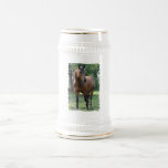 Bay Thoroughbred Horse Beer Stein