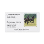 Galloping Friesian Horses Business Cards