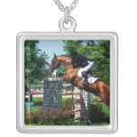 Grand Prix Horse  Sterling Silver Necklace